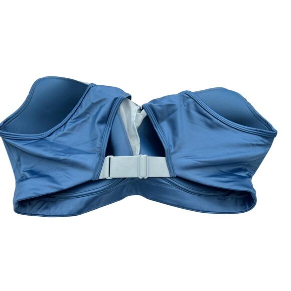 Adore Me 40DDD Ariza Contour Plus Medium Impact Sports Bra Blue NWT - Picture 2 of 10